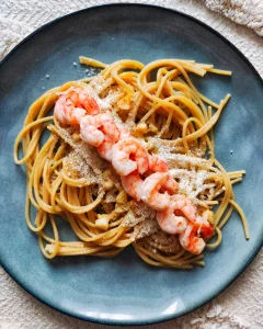 Spaghetti z krewetkami