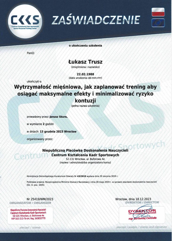 CKKS - Wytrzymałość mięśniowa